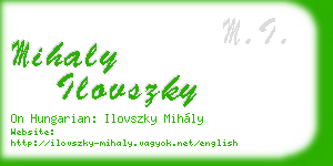mihaly ilovszky business card